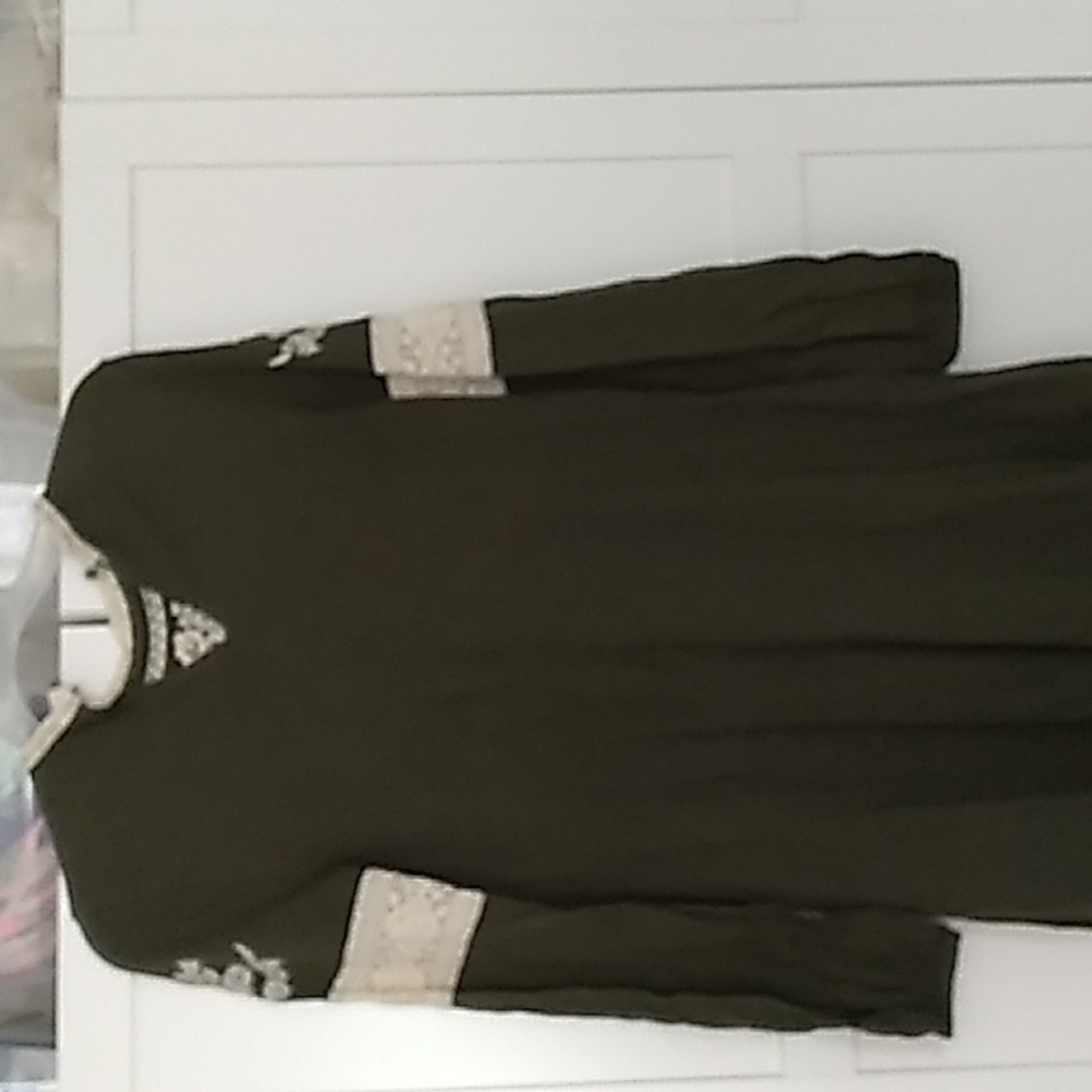 TopShop Ethnical Dress Tunic 100 % Cotton Size 4 - Picture 8 of 14